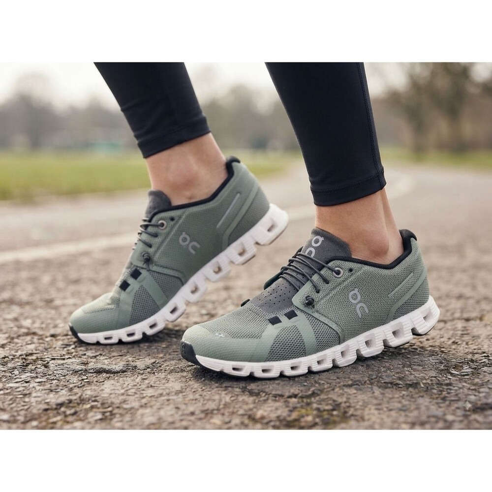 On Cloud 5 Women’s Size 6 Kelp Green Shadow Running Shoes Sneakers CloudTec - Picture 2 of 14